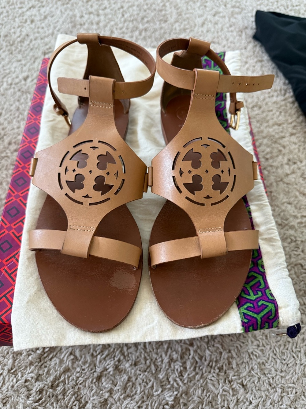 Tory Burch Sand 10mm Zoey Veg Nappa Sandals - Sand (Beige)